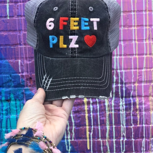 “6 FEET PLZ” WOMEN'S TRUCKER HAT - Picture 2 of 2